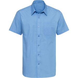 Hemd - Hemelsblauw - 100% Katoen - Knoopsluiting - Steekzakken