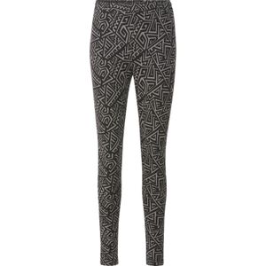 Dames Legging in zwart/grijs geprint