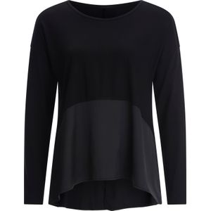 Dames Shirt met lange mouwen in zwart