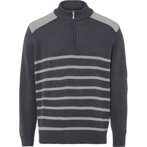 Heren Pullover in antraciet/steengrijs