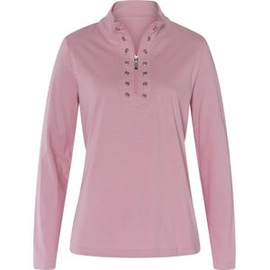 Dames Shirt met opstaande kraag in roze