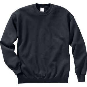 Sweater - Zwart - 80% Katoen, 20% Polyester - Lange Mouwen, Ronde Hals