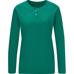 Dames Pyjama-Shirt in smaragdgroen