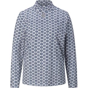 Classic Basics - Shirt - Marine/ecru gedessineerd - 3/4 Mouwen