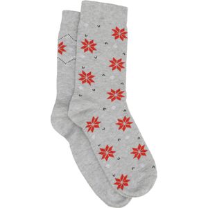 Dames Sokken in grijs gemêleerd