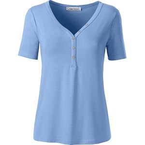 Dames Shirt met korte mouwen in bleu