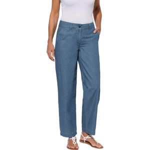 Jeans - Blue-bleached - 100% Katoen - Comfortabele Taillehoogte