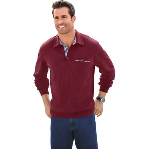 Poloshirt - Bordeaux - 100% Katoen - Lange Mouwen - Polokraag