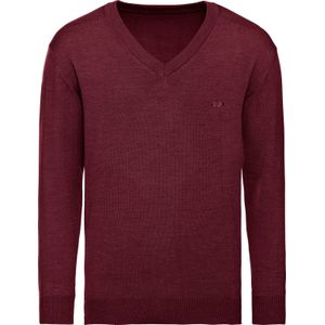 Pullovers - Bordeaux - 100% Scheerwol - Lange Mouwen