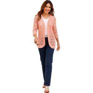 Vesten - Papaja/Ecru Mêlee - 50% Katoen, 50% Polyacryl