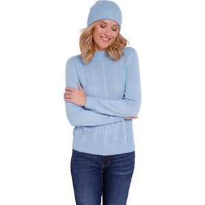 Dames Pullover met lange mouwen in ijsblauw