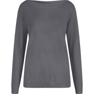 Dames Pullover met lange mouwen in antraciet