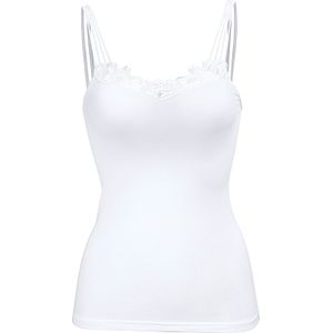 Hemden - Wit - 98% Modaal, 2% Elastaan - Mouwloos