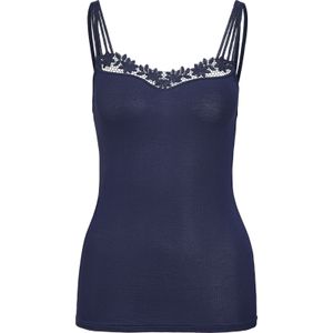 COMAZO - Hemd - Marine - Mouwloos - 98% Modaal - 2% Elastaan