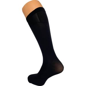 Dames Kniekousen - Zwart - Licht Transparant - 50 Den
