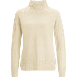 Dames Trui met opstaande kraag in champagne