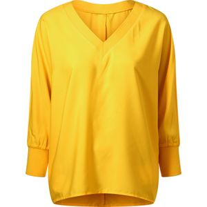 Dames Comfortabele blouse in zonnegeel