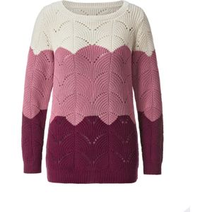 Classic Basics - AjourTrui - Malve/Ecru gedessineerd - Lange Mouwen