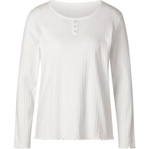 Dames Shirt met lange mouwen in ecru