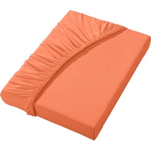 Hoeslaken in terracotta