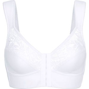 Bralette - Wit - 90% Katoen, 10% Elastaan - Zonder Beugels, Brede Bandjes
