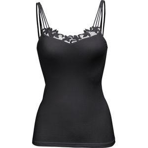 COMAZO - Hemd - Zwart - Mouwloos - 98% Modaal - 2% Elastaan