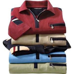 Heren Poloshirt met korte mouwen in bordeaux