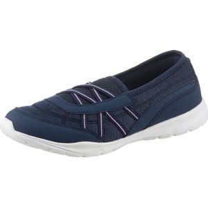 Instappers - Marine - Synthetisch/Textiel - Zonder Sluiting - Normale Wijdte