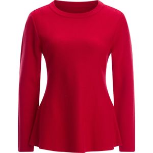 Classic Basics - Gebreide Trui - Rood - Lange Mouwen