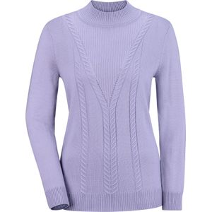 Dames Trui met opstaande kraag in lila