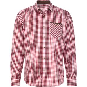 Heren Geruit overhemd in kers geruit