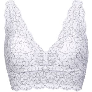 Dames Beha zonder beugel in wit/zwart