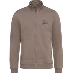 Heren Sweatvest in taupe