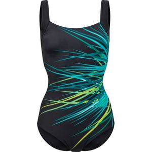 Badpak - Zwart/Smaragd - Polyamide/Elastaan