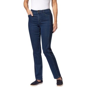 Dames jeans in blue-stonewashed