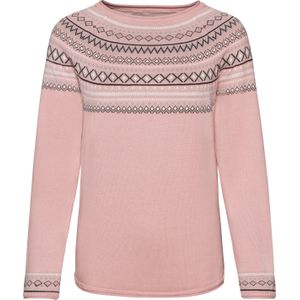 Dames Noorse trui in roze gedessineerd