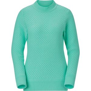 Classic Basics - Trui - Turquoise - Staande Kraag - Lange Mouwen
