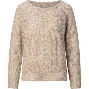 Dames Pullover met ronde hals in beige