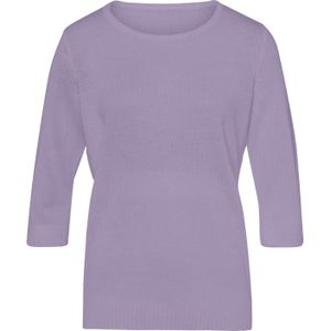 Classic Basics - Trui - Lila - 3/4 Mouwen - Ronde Hals