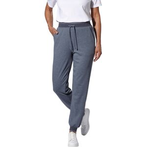 Dames Vrijetijdsbroek in rookblauw gemêleerd