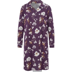 Dames Nachthemd in druif/ecru bedrukt