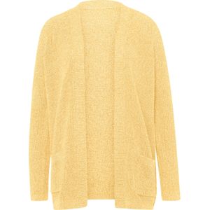 Dames Vest in geel gemêleerd