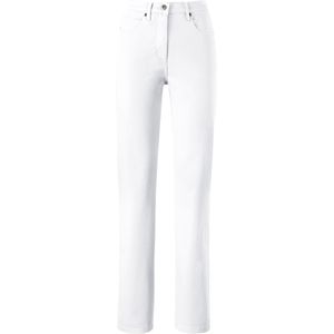 Casual Looks - 5-pocket Jeans - Wit - Comfortabele Taillehoogte - Lange Maten