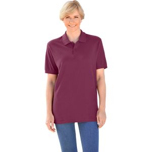 Dames Poloshirt in wijnrood