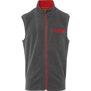 Fleecevest - Zwart - Zacht - Opstaande Kraag