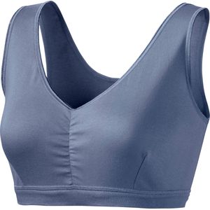 Bustier in jeansblauw + mauve