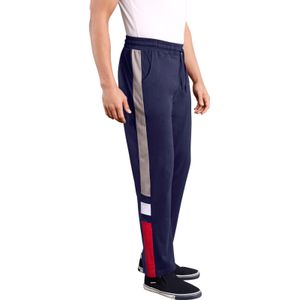 Stretchbroeken - Marine - 100% Katoen - Steekzakken - Bindstrik Sluiting