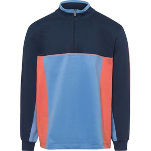 Heren Sweatshirt in donkerblauw/hemelsblauw