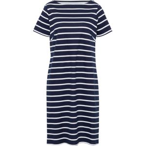 Dames Shirtjurk in marine/wit gestreept