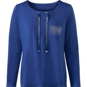 Dames Sweatshirt in koningsblauw